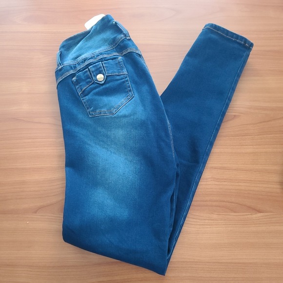 TISSINI JEANS COLOMBIANOS COLOMBIAN PUSH UP JEANS LEVANTA COLA BLUE   Size 7 - Picture 1 of 9